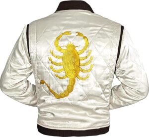 drive scorpion ryan gosling jacket back view with yellow scorpion
