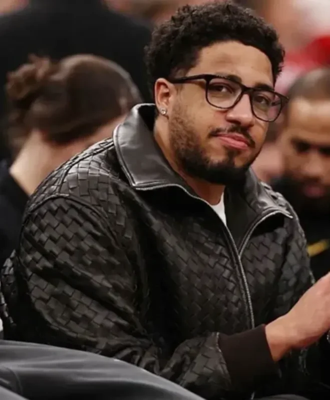 Indiana Pacers Vs Chicago Bulls Tyrese Haliburton Leather Jacket - Image 3