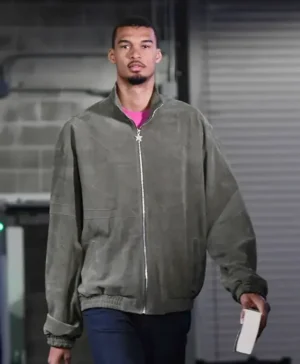 2026 Spurs Game Victor Wembanyama Bomber Jacket