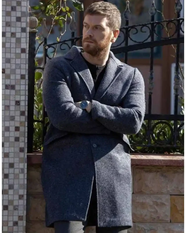 50M2 Engin Öztürk Wool blended Grey Coat