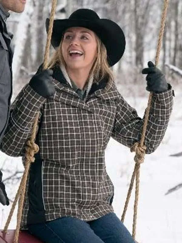 Amy Fleming Heartland Plaid Jacket - Image 3