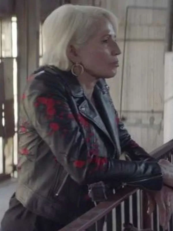 Janine Cody Animal Kingdom Black Leather Jacket - Image 2