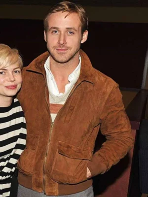 Ryan Gosling Blue Valentine Brown Suede Leather Jacket