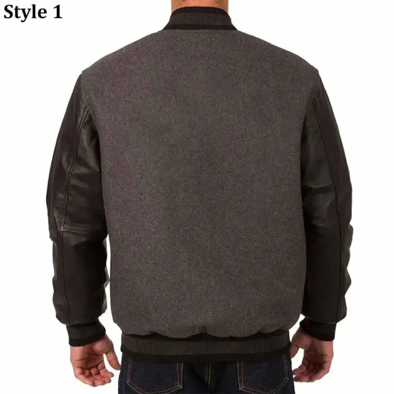 Charcoal-Black San Francisco Giants Varsity Jacket - Image 2