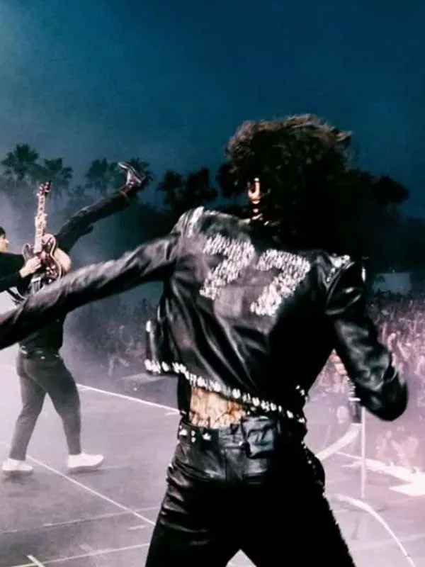 Coachella 2026 Sombr Studded Leather Jacket - Image 6