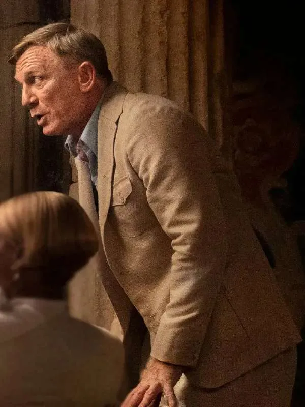 Daniel Craig Glass Onion Beige Coat - Image 2