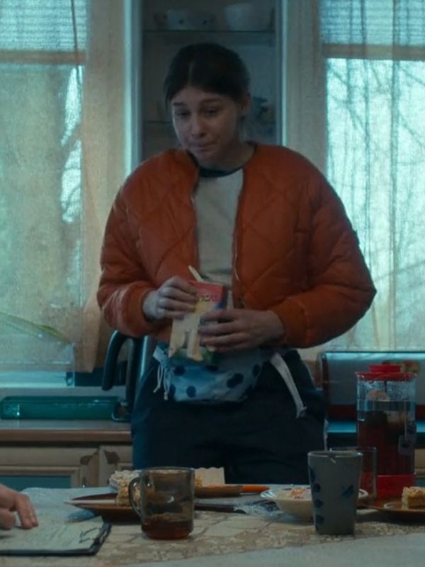 Dead End Maja Wolska Orange Quilted Jacket - Image 3