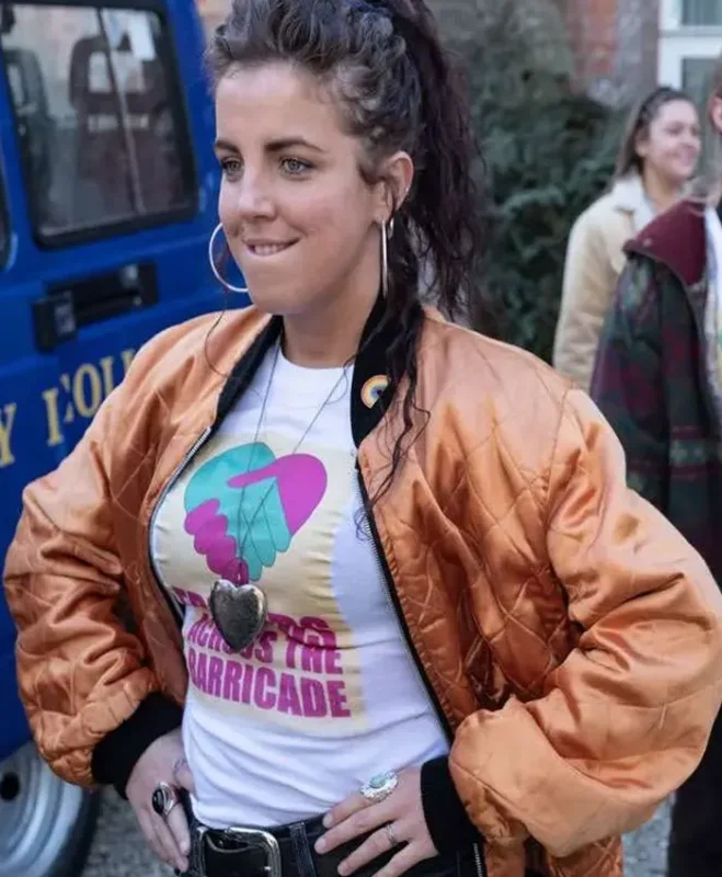 Derry Girls Michelle Mallon Orange Bomber Jacket