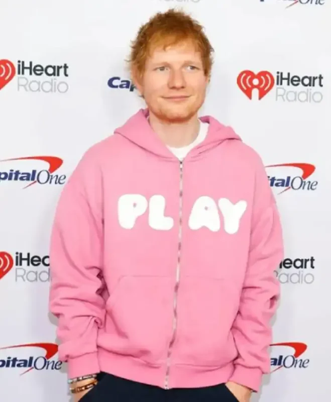 Ed Sheeran iHeartRadio Pink Play Hoodie