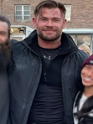 Chris Hemsworth Extraction 2 Black Jacket