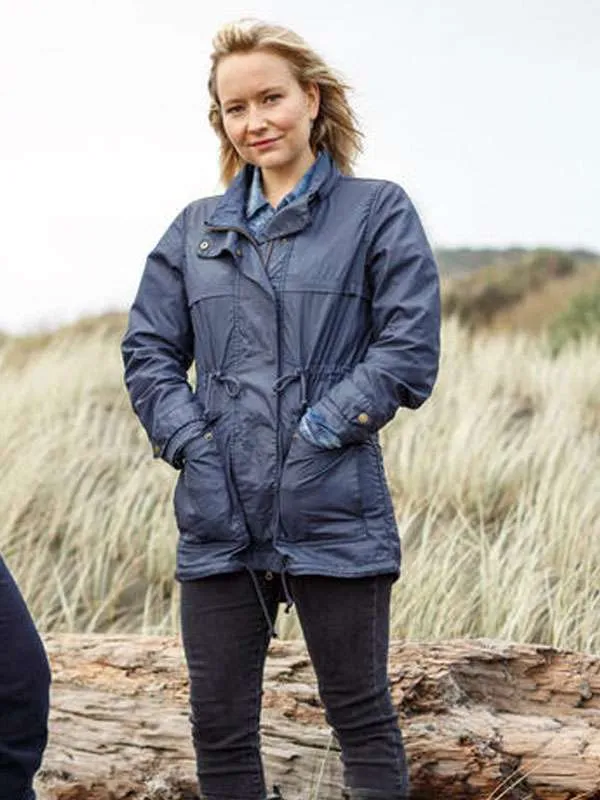 The Brokenwood Mysteries Fern Sutherland Blue Jacket - Image 2
