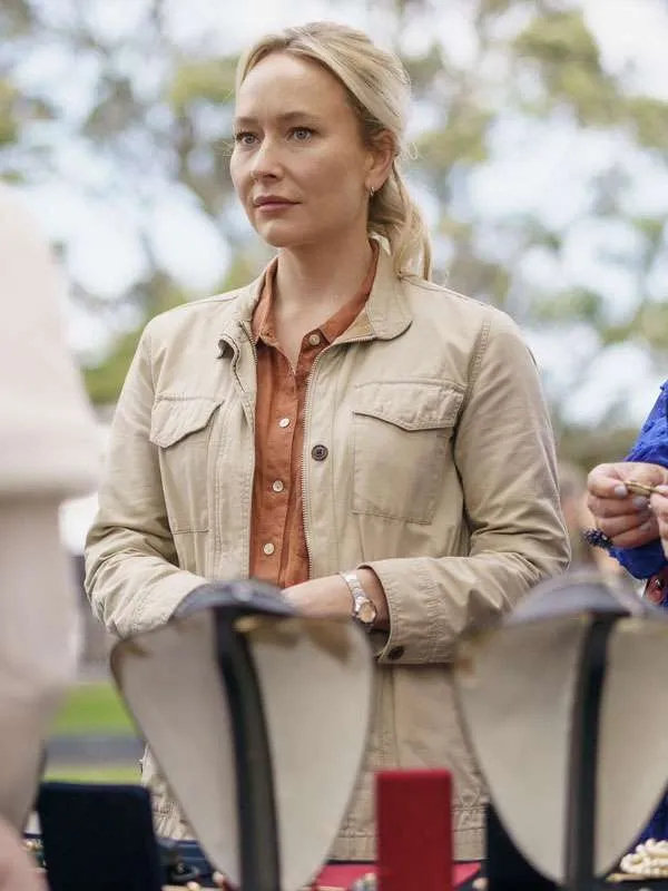 Fern Sutherland The Brokenwood Mysteries Beige Cotton Jacket