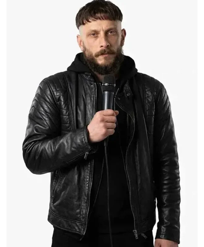 Half Man Richard Gadd Black Leather Jacket