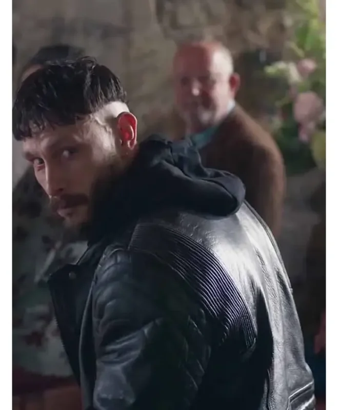 Half Man Richard Gadd Black Leather Jacket - Image 3