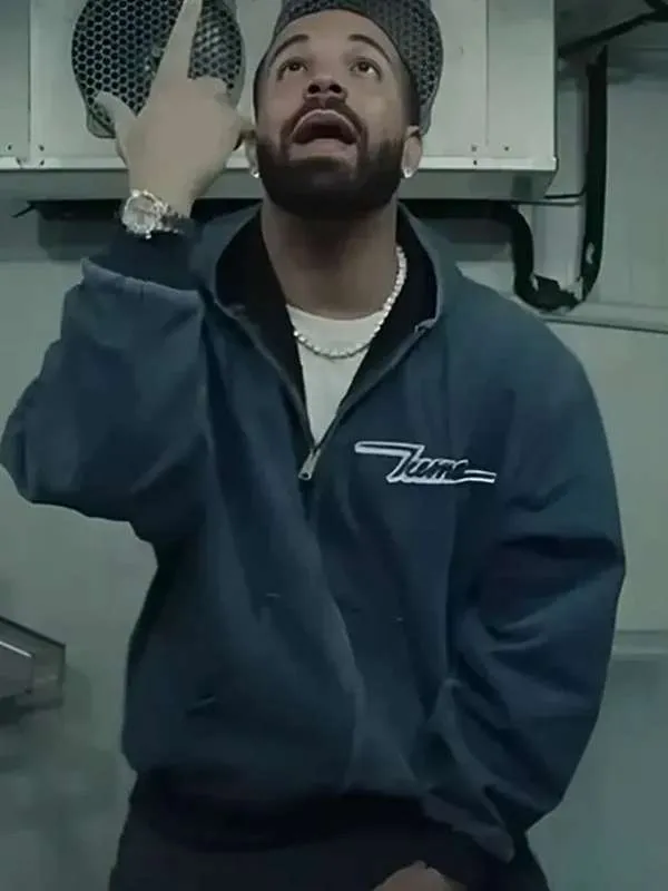 Drake Iceman Zip Up Hooded Jacket - Image 2