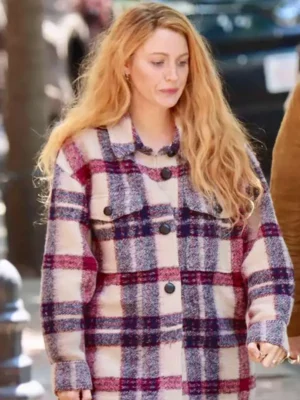 It Ends with Us Blake Lively Plaid Jacket