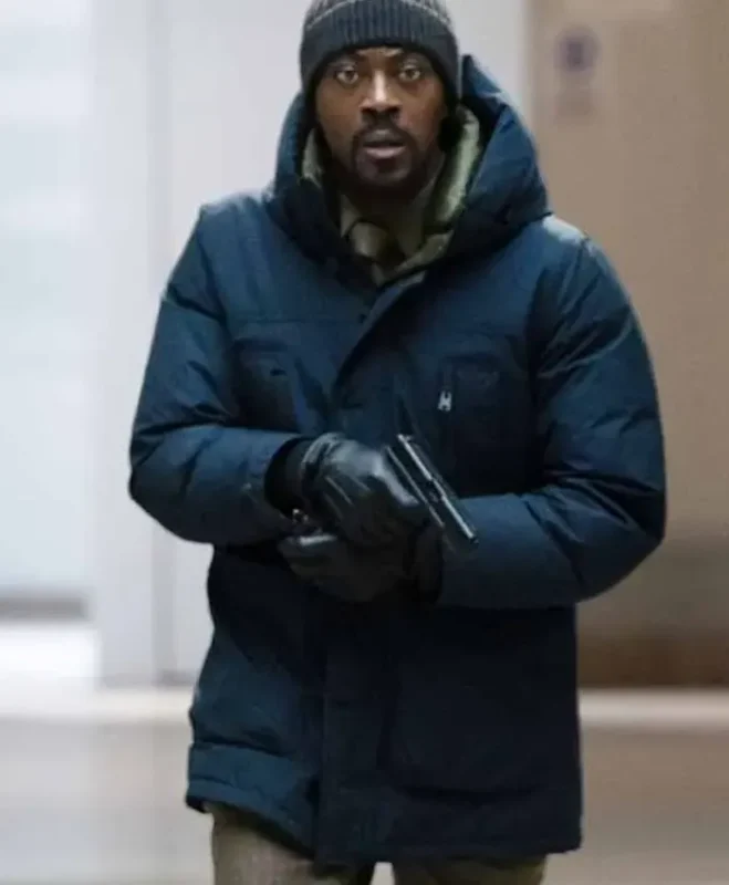 Law and Order David Ajala Puffer Hooded Jacket - Image 2