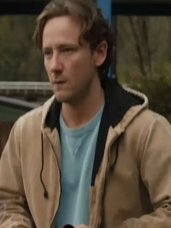 Remarkably Bright Creatures 2026 Lewis Pullman Brown Jacket - Image 2