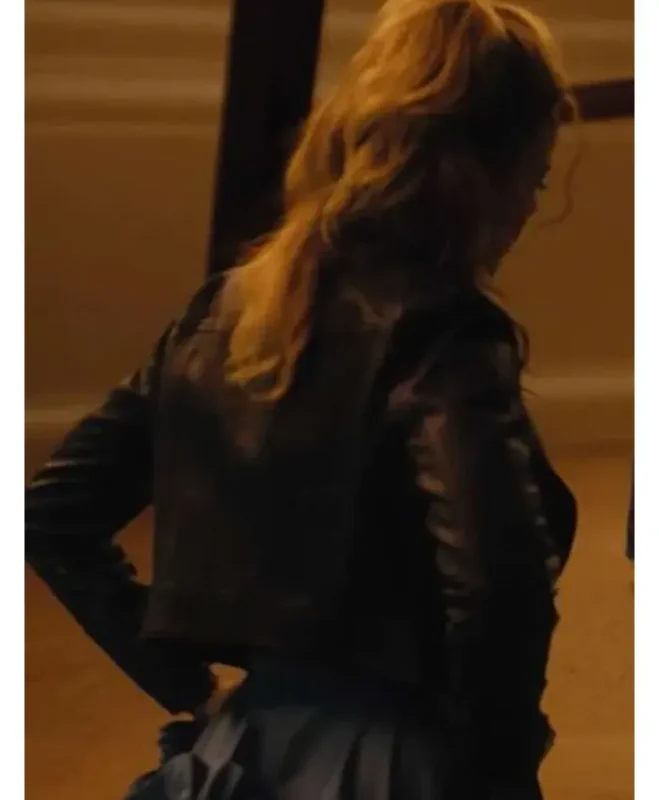 The Miniature Wife Lindy Littlejohn Black Leather Jacket - Image 2