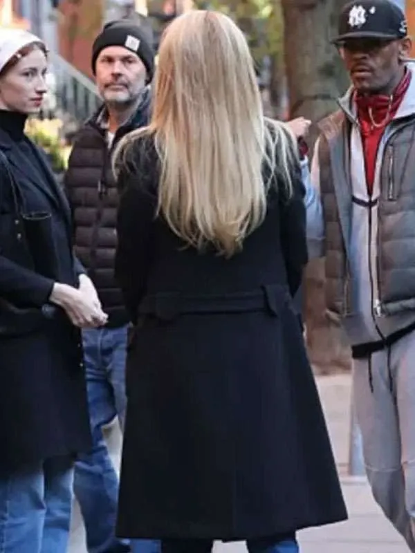 Sarah Pidgeon Love Story Carolyn Bessette Black Coat - Image 3