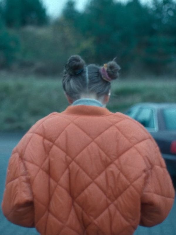 Dead End Maja Wolska Orange Quilted Jacket - Image 4