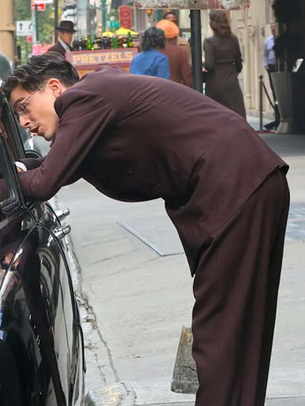 Timothée Chalamet Marty Supreme 2025 Brown Coat - Image 4