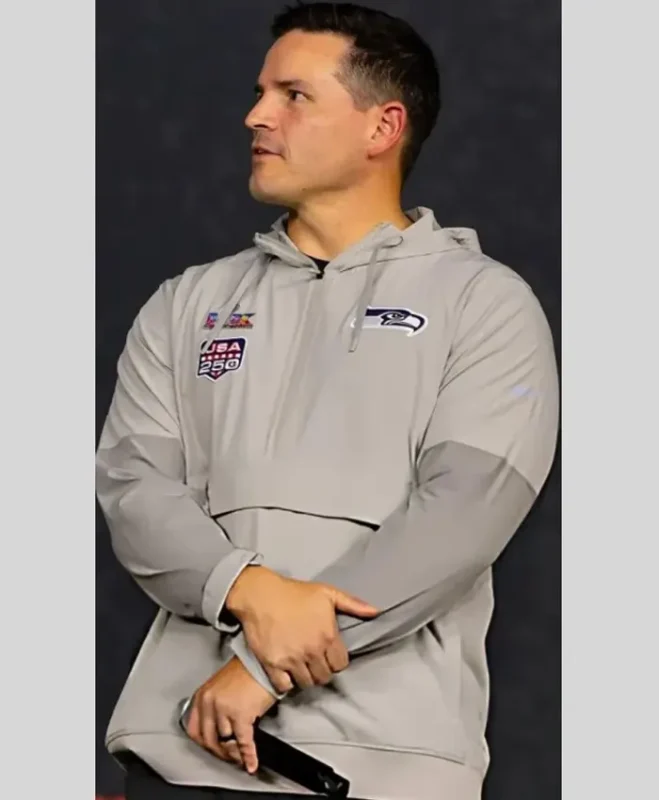 Mike MacDonald Super Bowl LX Anorak Hoodie - Image 3