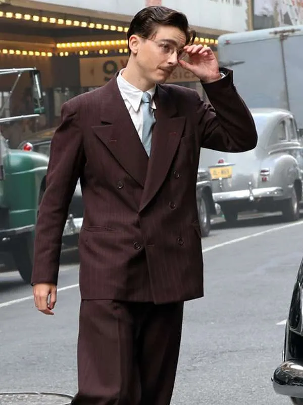 Timothée Chalamet Marty Supreme 2025 Brown Coat - Image 2