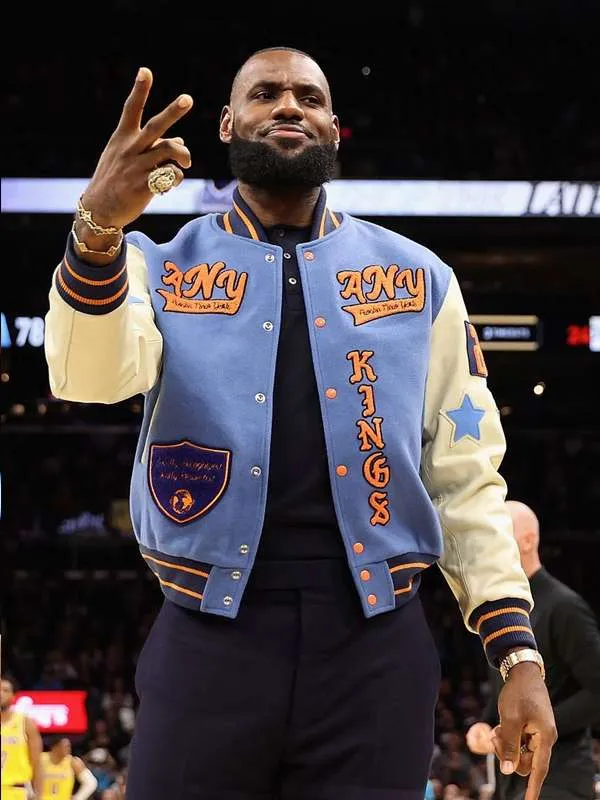 LeBron James NBA Corazon Varsity Jacket