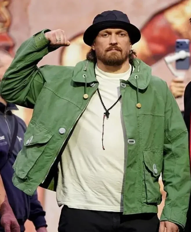 Oleksandr Usyk Press Conference 2026 Green Jacket