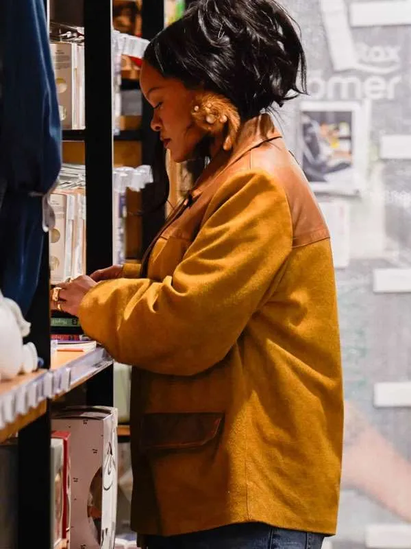Rihanna Miu Miu Suede Jacket - Image 3