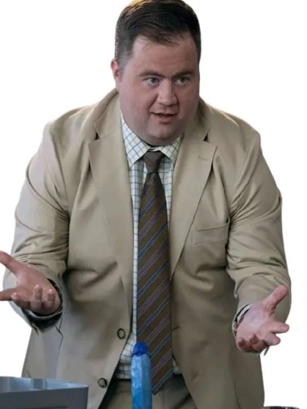 Paul Walter Hauser Balls Up Beige Suit