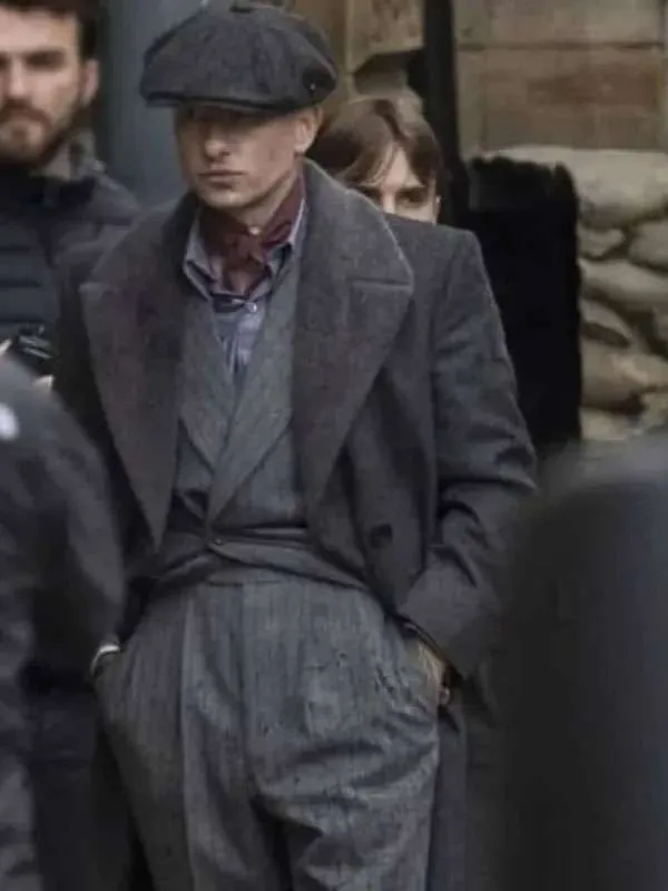 Barry Keoghan Peaky Blinders The Immortal Man Grey Coat