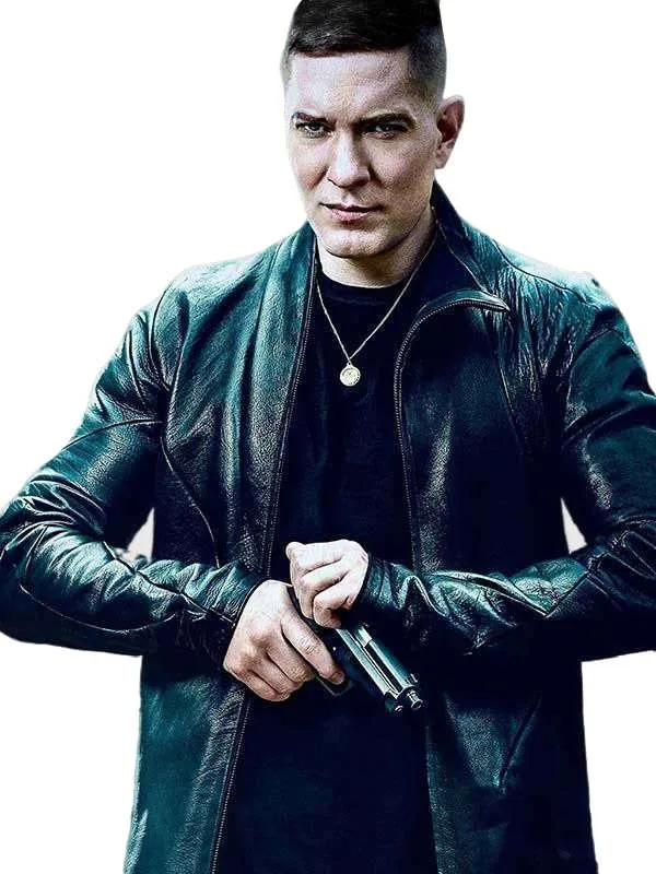 Joseph Sikora Power Book IV: Force Black Leather Jacket - Image 2