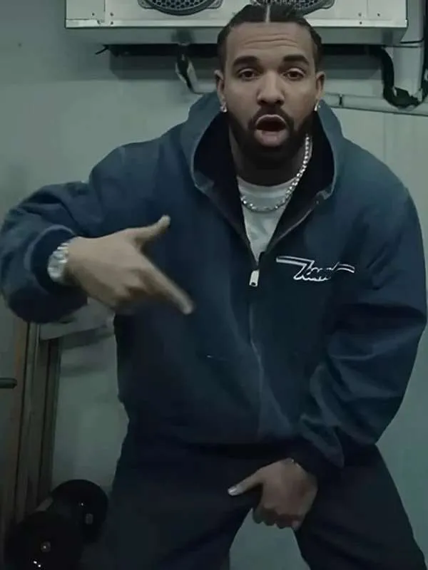 Drake Iceman Zip Up Hooded Jacket - Image 3