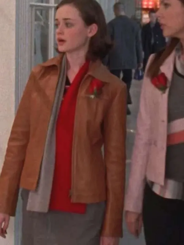 Gilmore Girls Rory Gilmore Brown Leather Jacket - Image 2