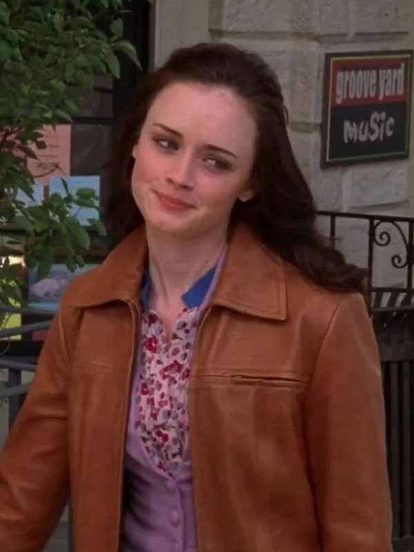 Gilmore Girls Rory Gilmore Brown Leather Jacket - Image 3