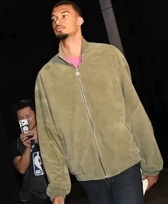 2026 Spurs Game Victor Wembanyama Bomber Jacket - Image 2