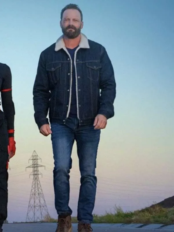 Ryan Robbins Sniper Rogue Mission Shearling Denim JacketRyan Robbins Sniper Rogue Mission Shearling Denim Jacket - Image 3
