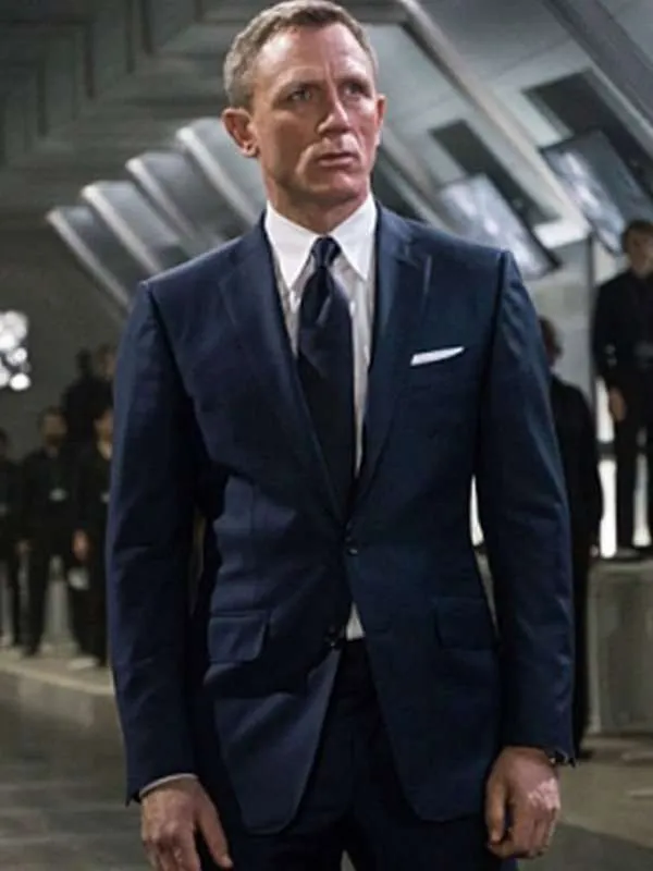 James Bond Spectre Navy Blue Coat