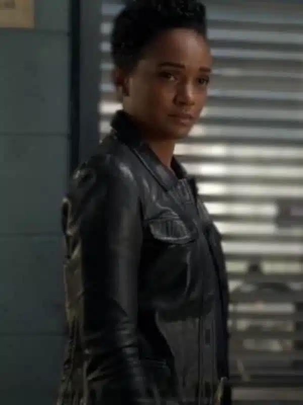 The Rookie S06 Mekia Cox Black Leather Jacket - Image 5
