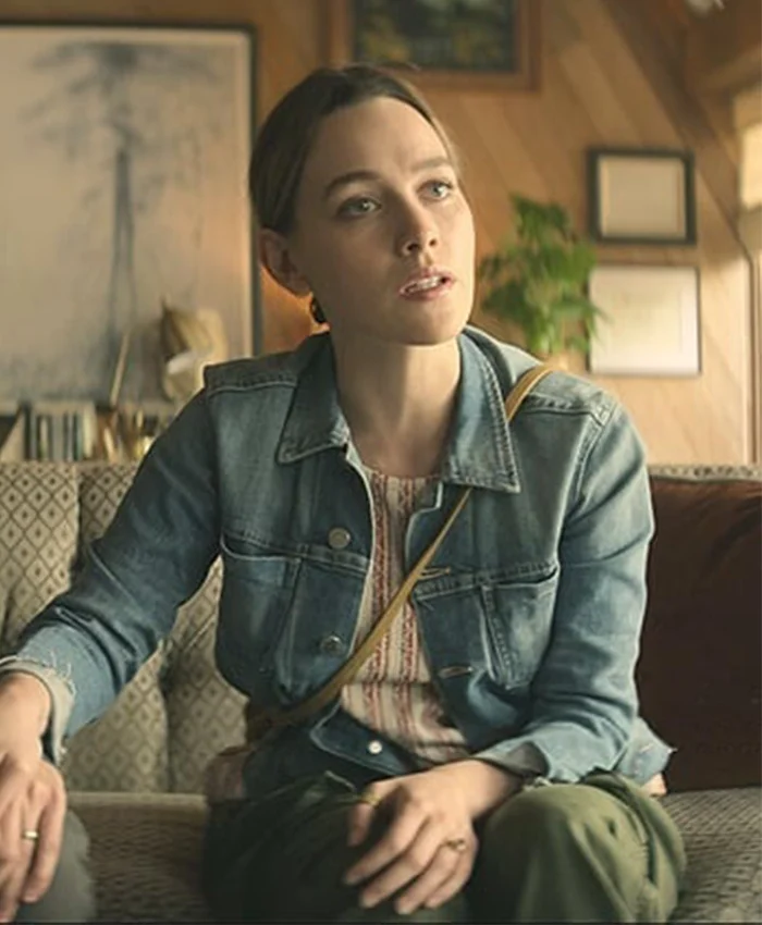 Victoria Pedretti You Love Quinn Blue Denim Jacket