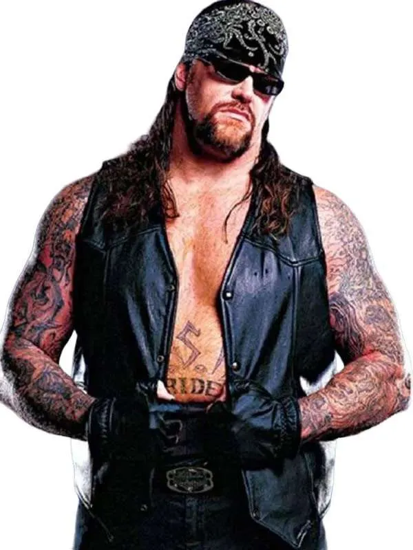 The Undertaker WWE Black Leather Vest
