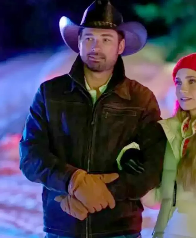 Warren Christie A Royal Montana Christmas Leather Jacket - Image 2