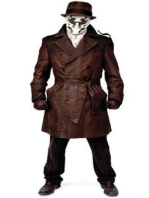 Rorschach Watchmen The End Is Nigh Brown Leather Coat