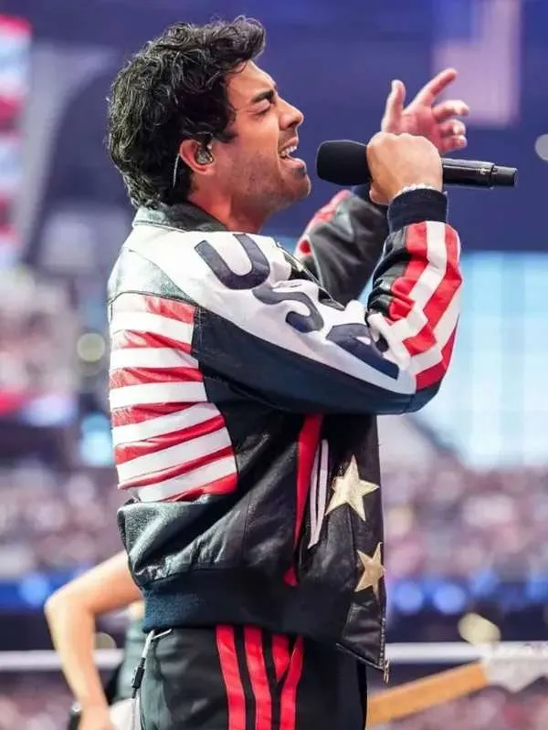 WrestleMania 42 Joe Jonas USA Leather Jacket - Image 2