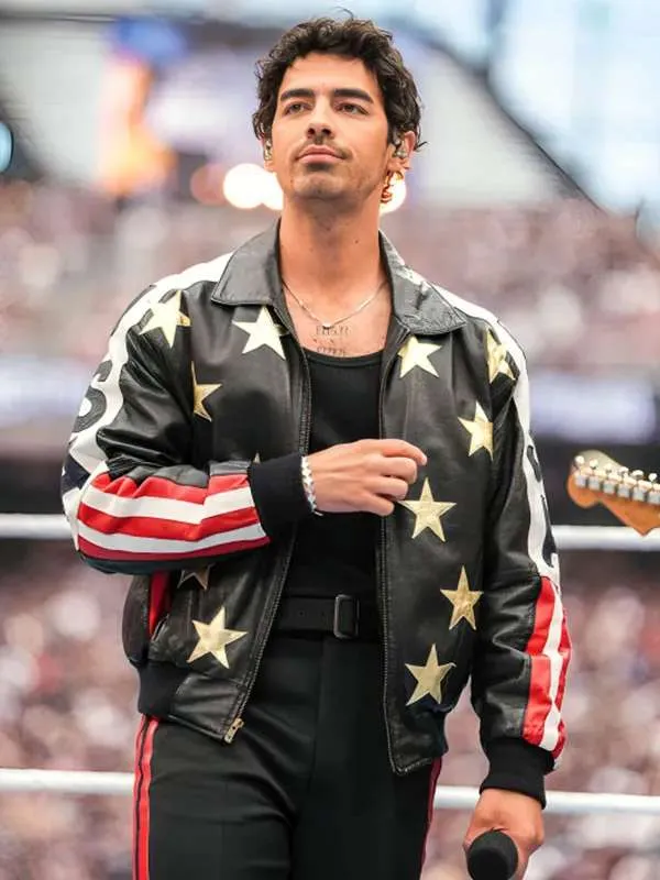 WrestleMania 42 Joe Jonas USA Leather Jacket