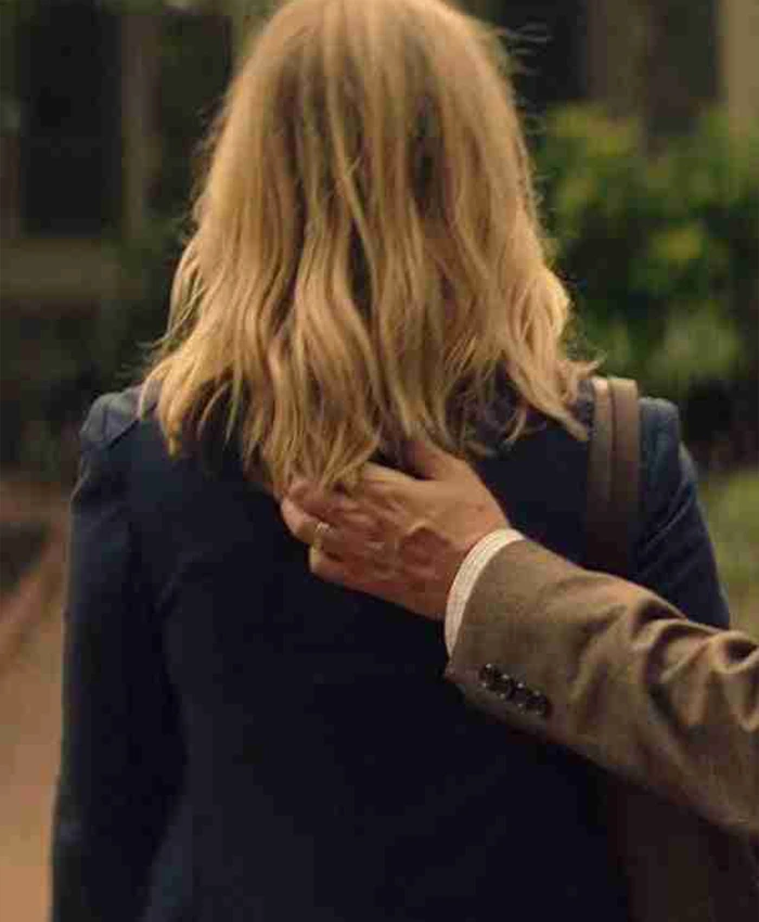 You Elizabeth Lail Navy Blue Blazer - Image 4