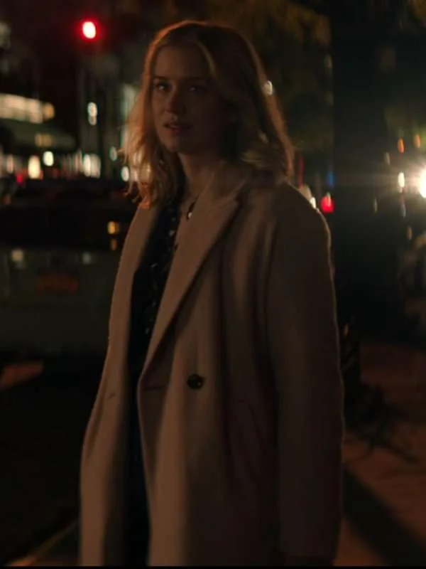 You Guinevere Beck Pale Pink Long Trench Coat
