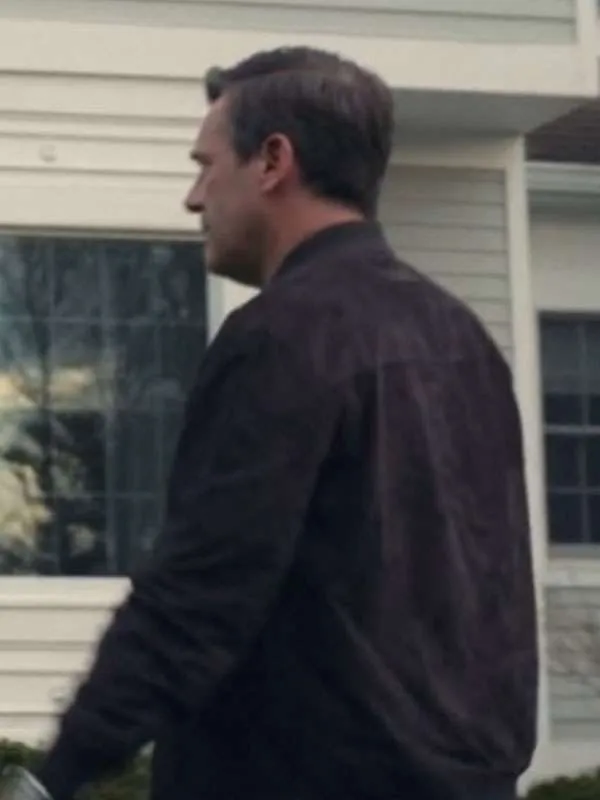Andrew Cooper Your Friends and Neighbors Brown Bomber Jacket - Image 3